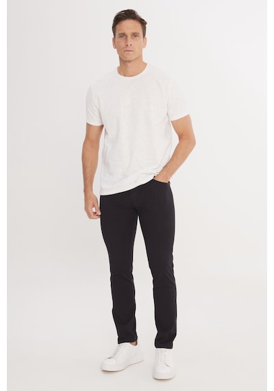 AC&Co / Altınyıldız Classics Erkek Sıyah Slim Fit Dar Kesim 5 Cep Pamuklu Armürlü Esnek Pantolon Siyah AC&Co / Altınyıldız Classics Erkek Sıyah Slim Fit Dar Kesim 5 Cep Pamuklu Armürlü Esnek Pantolon Siyah
