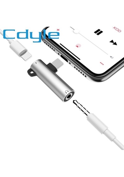 Kulaklık Şarj Giriş Adaptörü Çoklayıcı Apple Uyumlu iPhone 7-8 - X Plus
