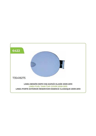 Benzin Dış Depo Kapağı 09 12 Linea Classıc 735489137