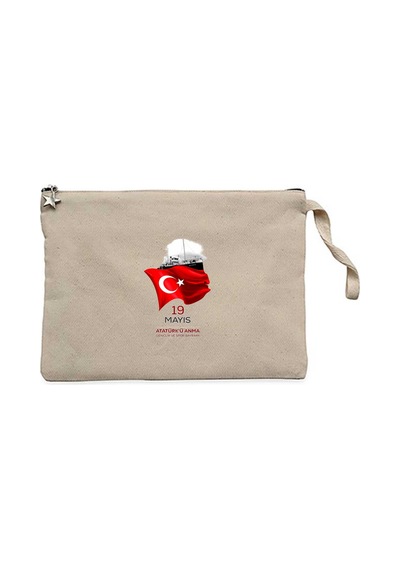 Bandırma Dan Doğan Ruh Krem Clutch Astarlı Cüzdan / El Çantası