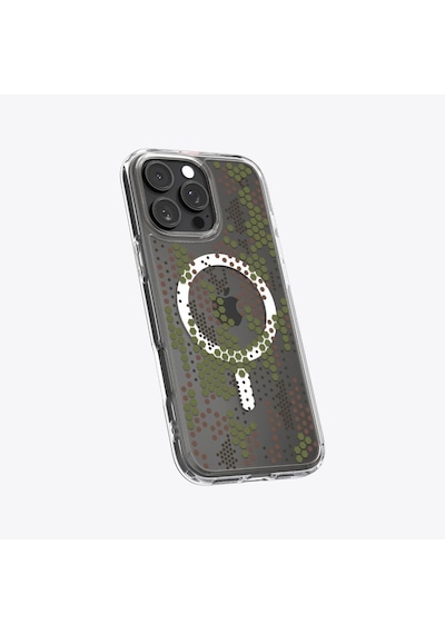 Spigen İphone 16 Pro İle Uyumlu Kılıf Ultra Hybrid Magfit Magsafe Özellikli Digital Camo