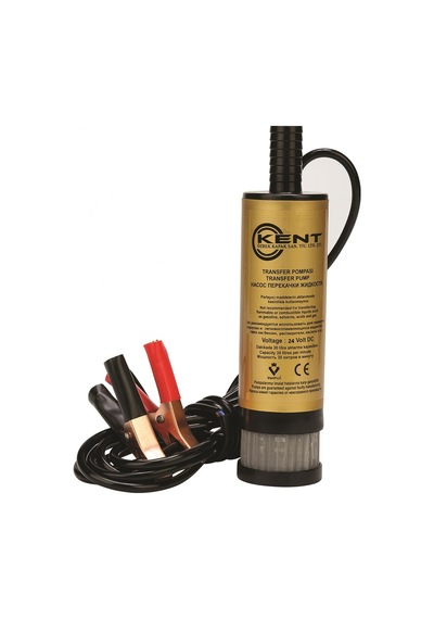 Kent 24 Volt Sıvı Transfer Pompası Mazot Pompası Büyük Süzgeçli