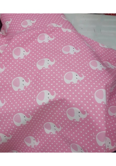 Akfil Poplin Nevresimlik Kumaş Çok Amaçlı En 240 Fil Desenli (461277306)