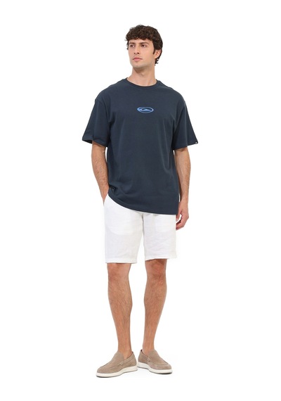 Quiksilver Flowers Surfıng Lacivert Erkek Kısa Kol T-shirt 000000000102526227