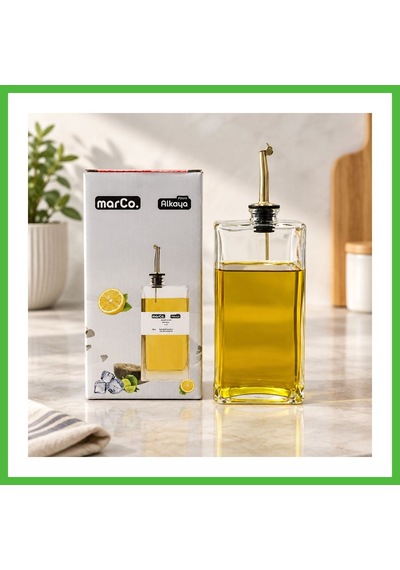 Vaveni Yassı Cam Yağlık Sirkelik 500 Ml Arz Çok Renkli