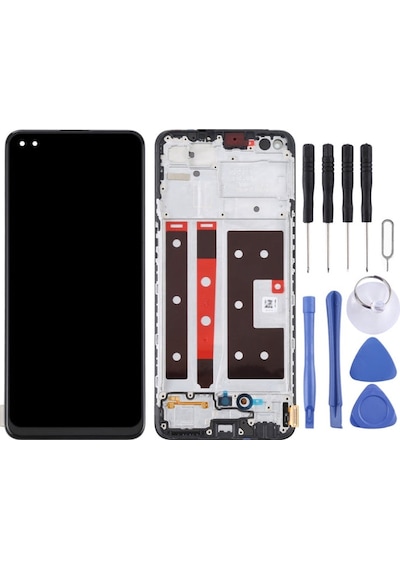 Oppo Uyumlu Oppo Cph2125 Reno 4 Lite Ekran Lcd Full Çıtalı Oled