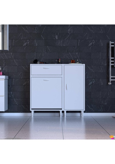 Modilayn Yenice 95x97x32,5 Cm 3 Raflı Ve 3 Sepetli Dolap İle Çamaşırlarınız Artık Daha Düzenli Beyaz Modilayn Yenice 95x97x32,5 Cm 3 Raflı Ve 3 Sepetli Dolap İle Çamaşırlarınız Artık Daha Düzenli Beyaz