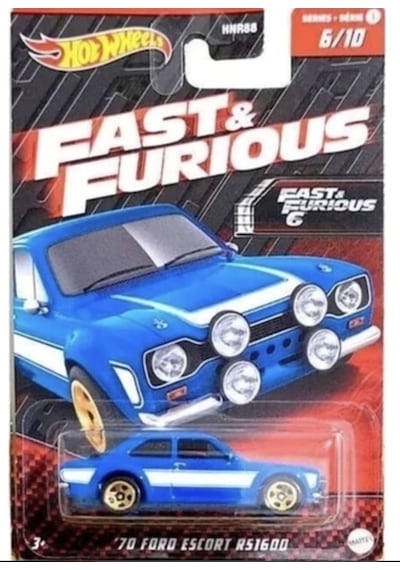 Hot Wheels Fast And Furious 1970 Ford Escort Hnr88 / Hnr96
