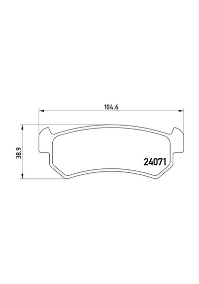 Brembo Arka Fren Balatası Cehevrolet Lacettı 1.4-1.6-1.8 04 Nubıra 1.4-1.6-1.8 2.0 04 P10001 96405131 Wva24071
