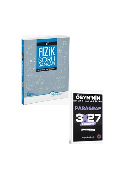 2027 Fizipedia 2027 Tyt Fizik Soru Bankası+ Evp Akademi Paragraf