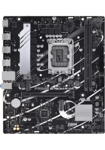 Asus Prıme B760m-r D4 Ddr4 5333mhz 1xhdmı 2xm.2 Usb 3.2 Matx 1700p 12. / 13. Ve 14. Nesil İşlemci İle Uyumlu