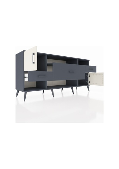 Hyperion Konsol 3 Raflı 3 Çekmeceli 2 Kapaklı 176x44x83 Antrasit-aytaşı/antrasit Aytaşı/antrasit Hyperion Konsol 3 Raflı 3 Çekmeceli 2 Kapaklı 176x44x83 Antrasit-aytaşı/antrasit Aytaşı/antrasit