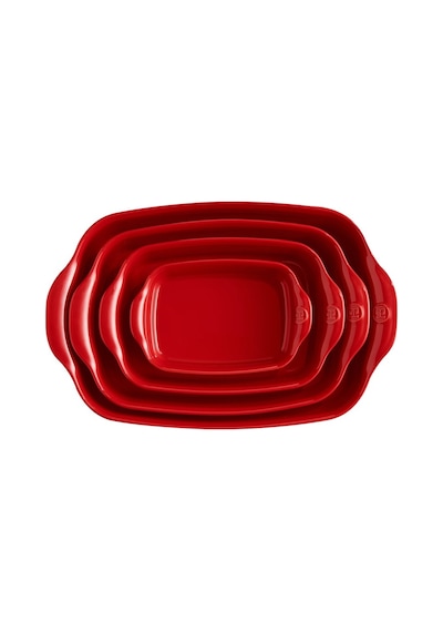 Emile Henry Fırın Kabı Dikdörtgen 22 x 14 cm Kırmızı/Burgundy Kırmızı