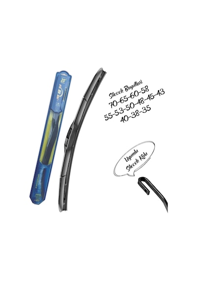 Rbw Universal Hibrit Silecek 35-38-40-45-48-50-53-55-60-65-70cm Rbw Universal Hibrit Silecek 35-38-40-45-48-50-53-55-60-65-70cm