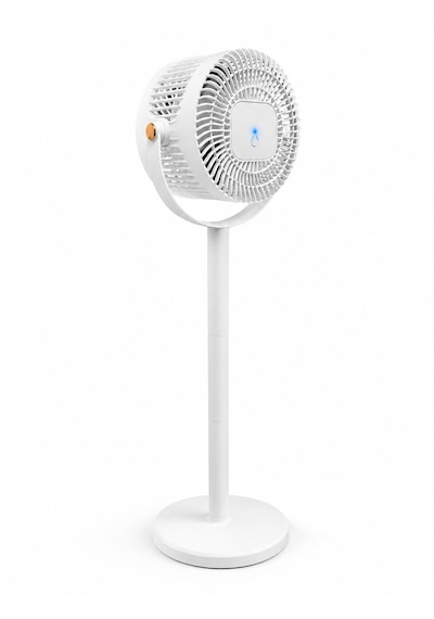 Vantilatör 3 Kademeli Ayaklı Fan 10 Watt Sessiz Çalışma Şarjlı Bataryalı 4000 Mah Type C Port