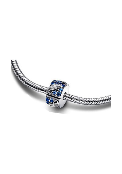 Fubena Tüy Pave Klips Charm Gümüş