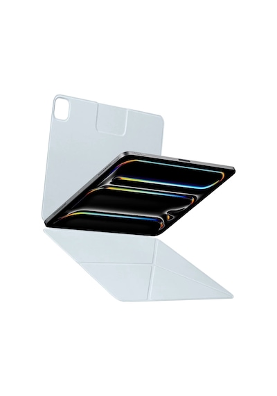 Apple Uyumlu iPad  Pro 11 2024 Pitaka Magez Falio 2 Kalem Bölmeli Standlı Kılıf Mavi
