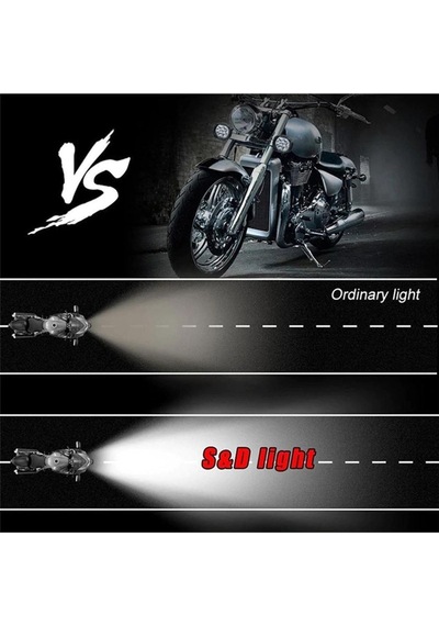 Motosiklet Sis Far 9 Led Sis Drl Lamba Scooter Atv Motosiklet 2 Adet Oto Çizgi