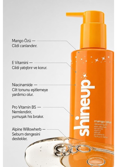 Mango Bliss Yağ Bazlı Temizleyici 200 Ml Nazik Temizleme Yağı