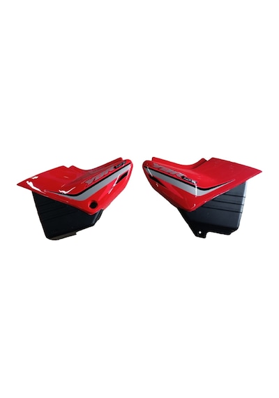 Yamaha Ybr 2004-2009 Sağ Sol Akü Kapakları Takım Kırmızı Etiketsiz İthal