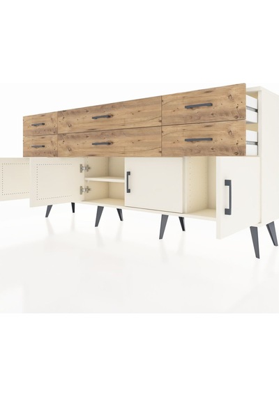 Arges Konsol 2 Raflı 6 Çekmeceli 4 Kapaklı 176x30x83 Aytaşı-aytaşı/çam Aytaşı/çam Arges Konsol 2 Raflı 6 Çekmeceli 4 Kapaklı 176x30x83 Aytaşı-aytaşı/çam Aytaşı/çam