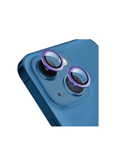 Apple Uyumlu   iPhone 14 Plus Go Des CL-10 Kamera Lens Koruyucu Mor