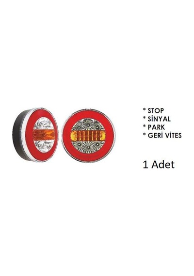 24V NEON LED HAMBURGER STOP LAMBA 4 FONKS. STOP PARK SİNYAL GERİ 201705
