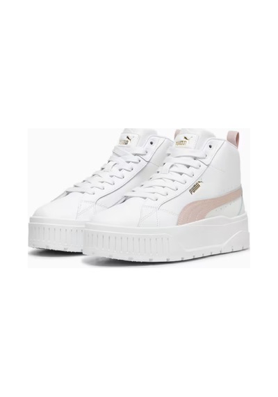 Puma Karmen Iı Mid Animal Fever Deri Kadın Beyaz Sneaker 39745905 Beyaz