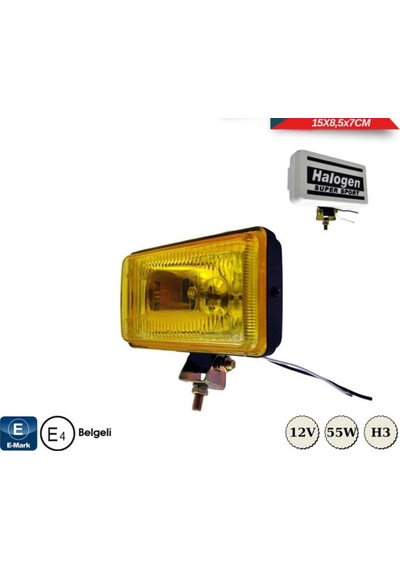 Carub Sis Lamba Comet 450 15x8,5x7cm Kapaklı Sarı