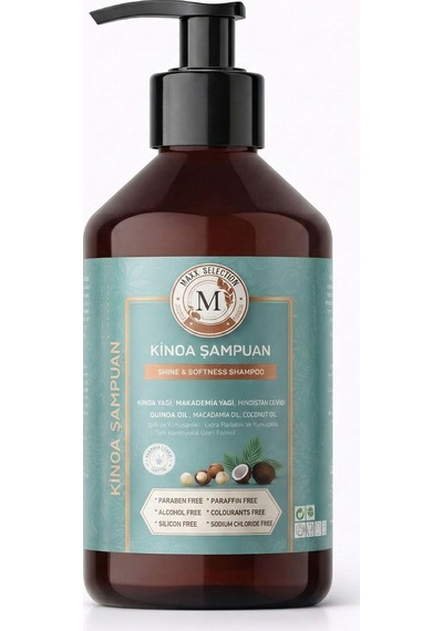 Maxxselectıon Kinoa Şampuan, Kuru Ve Mat Saçlar İçin Yoğun Nem Onarıcı Parlatıcı, 500ml 8682631419066