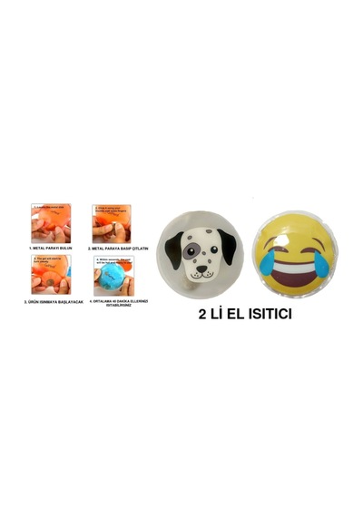 Gülen Emoji,köpek Cep Sobası,el Isıtıcı,2 Adet Sıcak Su Torbası P