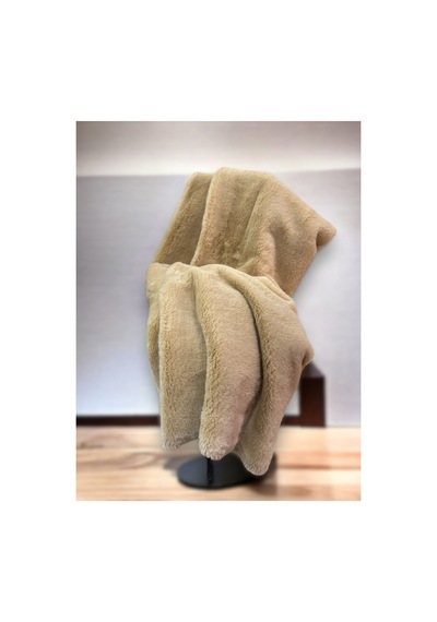Zp Toscana 800 Gr, I Thal Bej Krem Peluş Kumaş 100x150cm Rabbt Tekstil Ev Tekstili Bej Bej