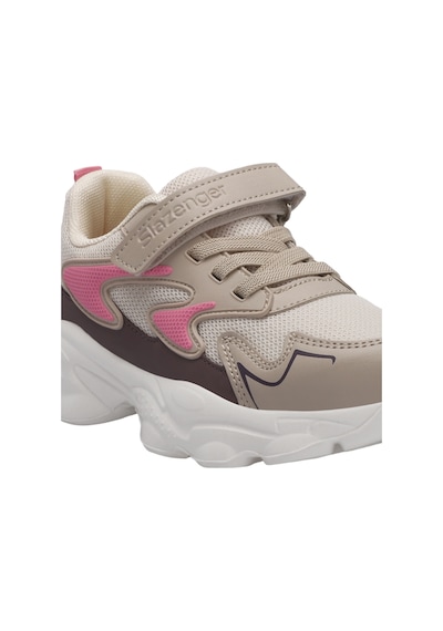 Slazenger PARIS Çocuk Cırt Cırtlı Bej Sneaker