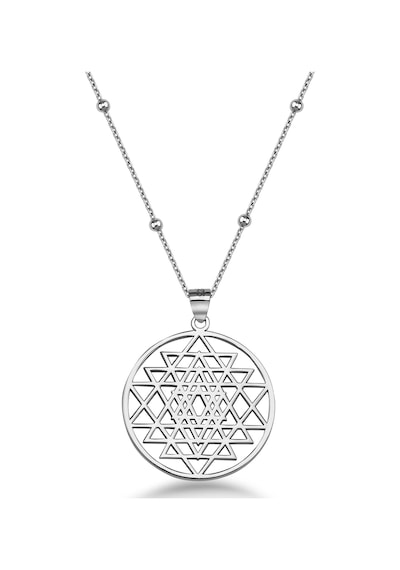 Sri Yantra Gümüş Kolye - Gümüş Gümüş