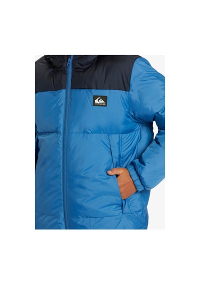 Quiksilver Cold Days Down Kapüşonlu Erkek Mont Mavi Mavi