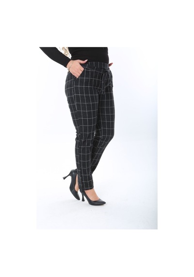 Sea Queen Kadın Büyük Beden Yüksek Bel Kuşaklı Desenli Kaşkorse Pantolon Siyah Kareli - 691783498 Siyah Kareli Sea Queen Kadın Büyük Beden Yüksek Bel Kuşaklı Desenli Kaşkorse Pantolon Siyah Kareli - 691783498 Siyah Kareli