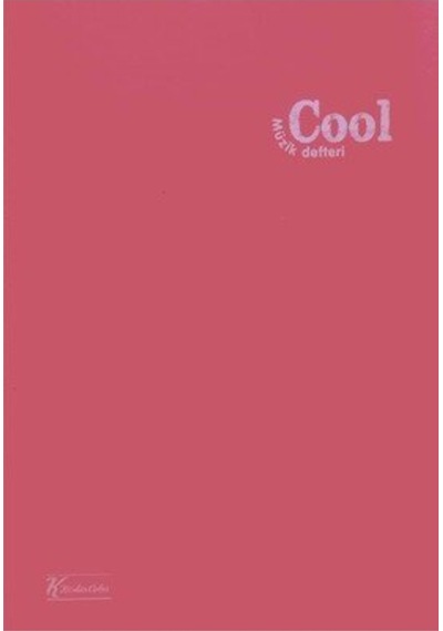 Cool Pembe Dikişli Plastik Kapak 40 Yaprak A4 Müzik Defteri