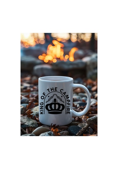 Kişiselleştirilebilir King Of The Campfire Kamp Kralı Tasarımlı Hediyelik Kupa Bardak - 330 Ml Çok Renkli - 876198111 Çok Renkli - 876198111 Çok Renkli