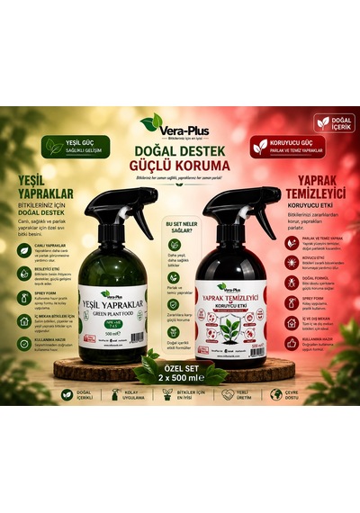 Doğal Parlaklık Ve Koruma Seti - Vera-neem Ve Vera-plus Bitki Bakım İkilisi 500 ML