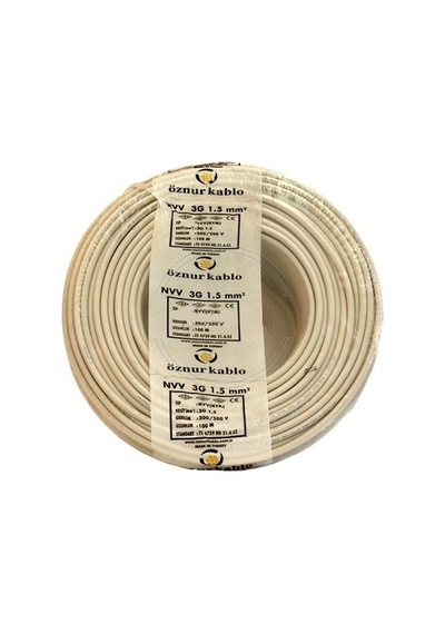 3X1.5 Nym Antigron Kablo Öznur 25 Metre