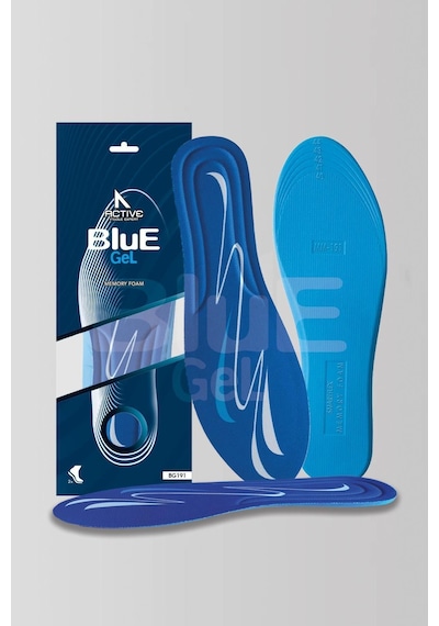 Blue Gel - Günlük  Ayakkabı Tabanı, Memory Foam Hafızalı Tabanlık