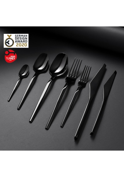 Jumbo 5100 Quartz Titanyum Siyah Ckb Set 84 Prç 12.Kişilik Siyah