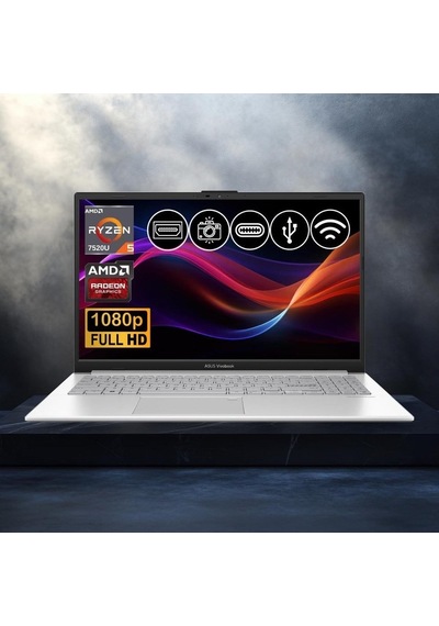 Asus VivoBook Go 15 E1504FA-BQ1741ATL2 R5-7520U 8 GB 1 TB NVMe SSD 15.6" Free Dos Dizüstü Bilgisayar