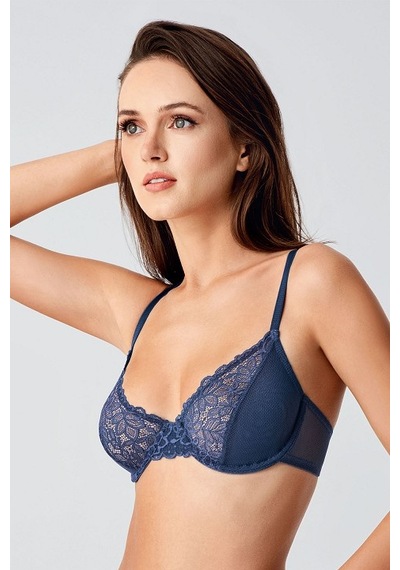 New Bra 34-8410 Telli Desteksiz Sütyen Antrasit