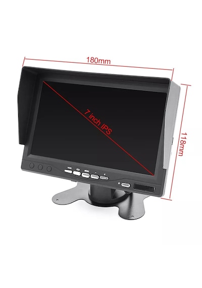 Pal Ntsc 7'' Araç Ekran Kayıt Yapmaz Usb Aux Girişi Yoktur 12 24v