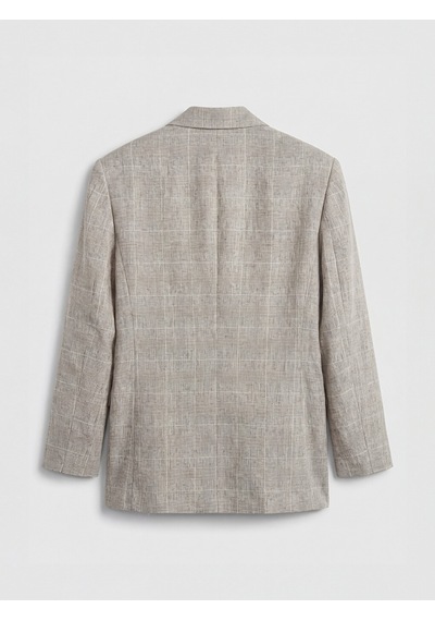 Lcw Vision Bej Regular Fit Keten Karışımlı Erkek Blazer Ceket