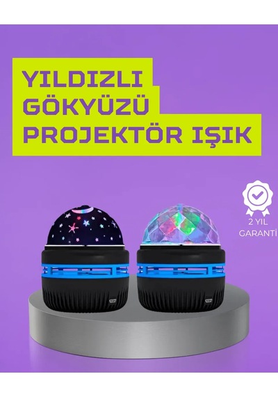Usb Li Yıldız Projektör Lamba Döner Galaxy Işık Şovu, Çocuk Ve Yetişkin Uyku Lambası Standart