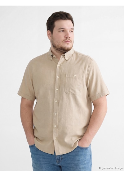 Lcwaıkıkı Classic Bej Regular Fit Poplin Erkek Gömlek