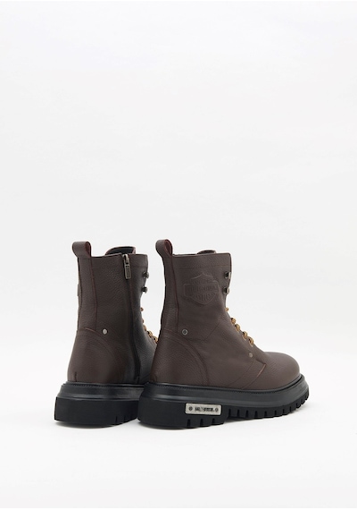 Harley Davidson Dearie Erkek Bot Brown / Baskılı Deri