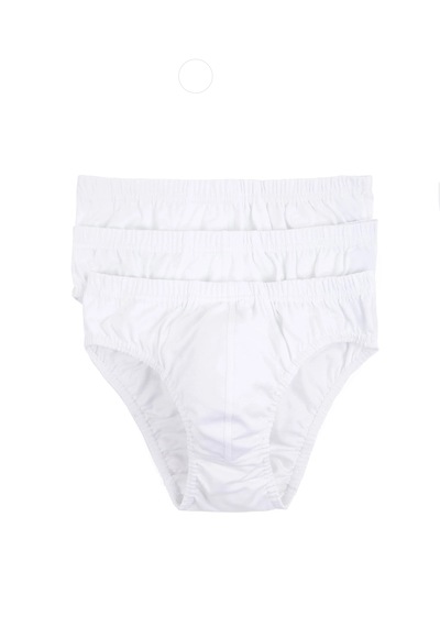 Güneri Underwear Erkek Çocuk Slip 3'lü Paket 320-520-3b Beyaz
